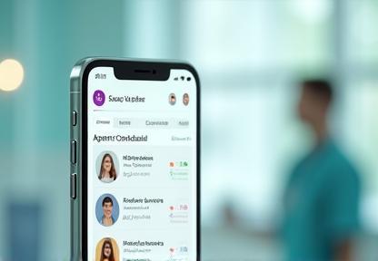 Healthcare platform app UI