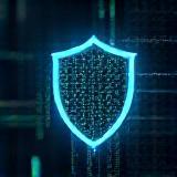 Cybersecurity accent illustration